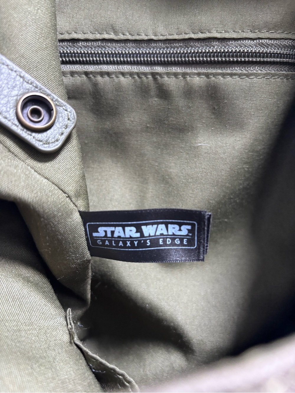 Green Star Wars Galaxy’s Edge Canvas Rebel Backpack - Picture 2 of 3